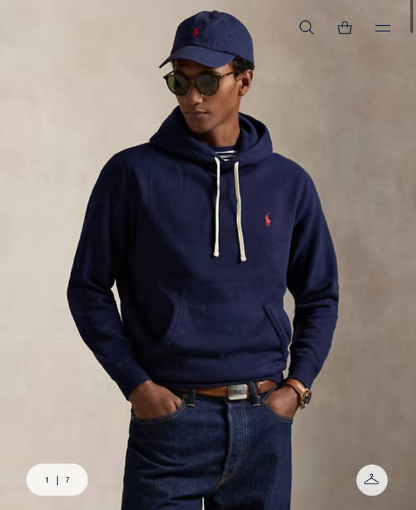 Polo hoodie كحلي