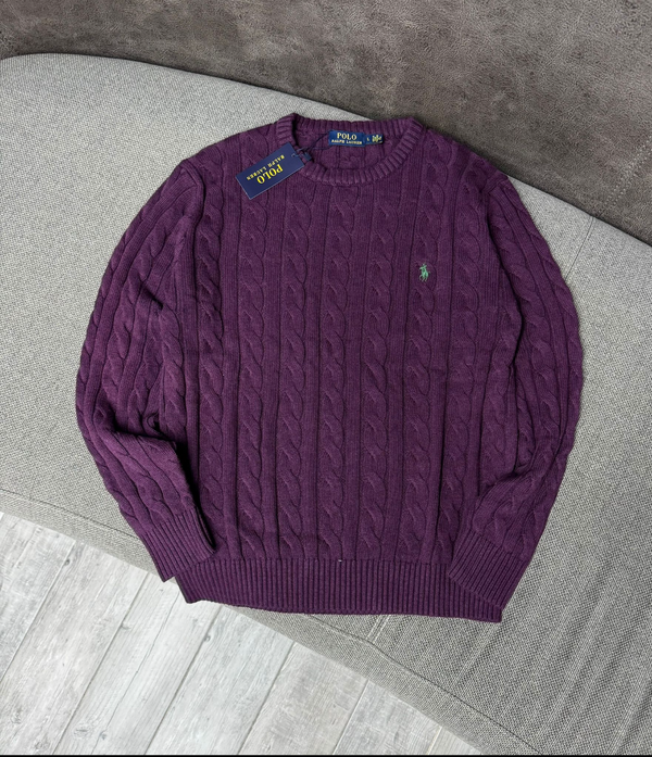 Polo sweater ليلكي