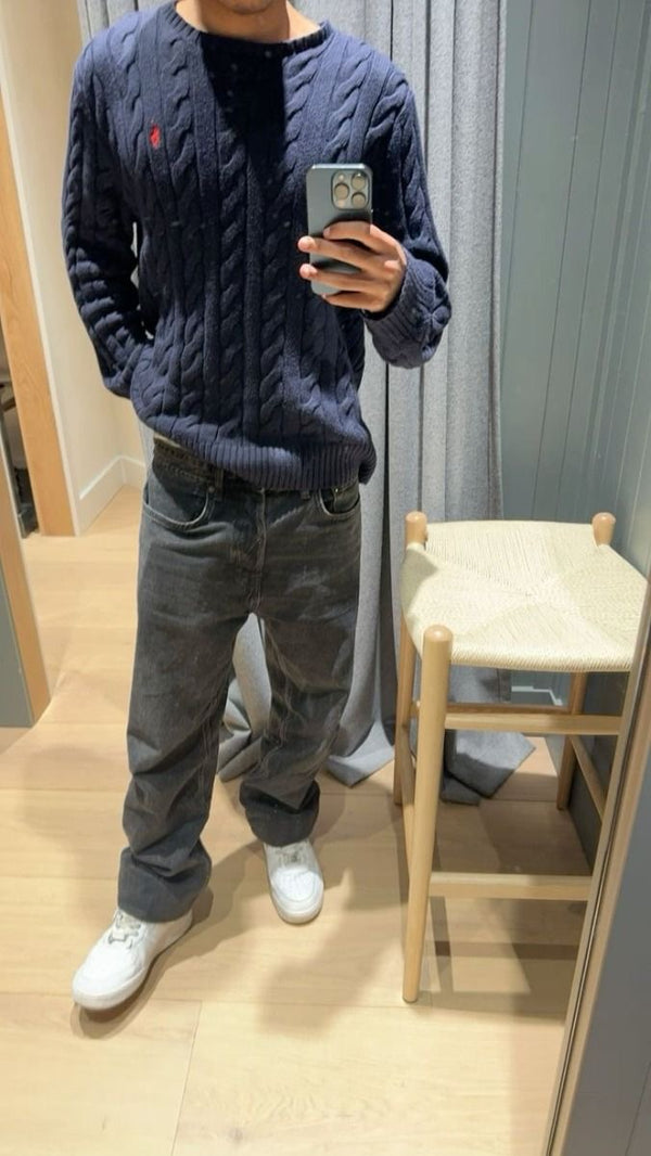 Polo sweater كحلي