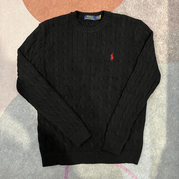Polo sweater اسود