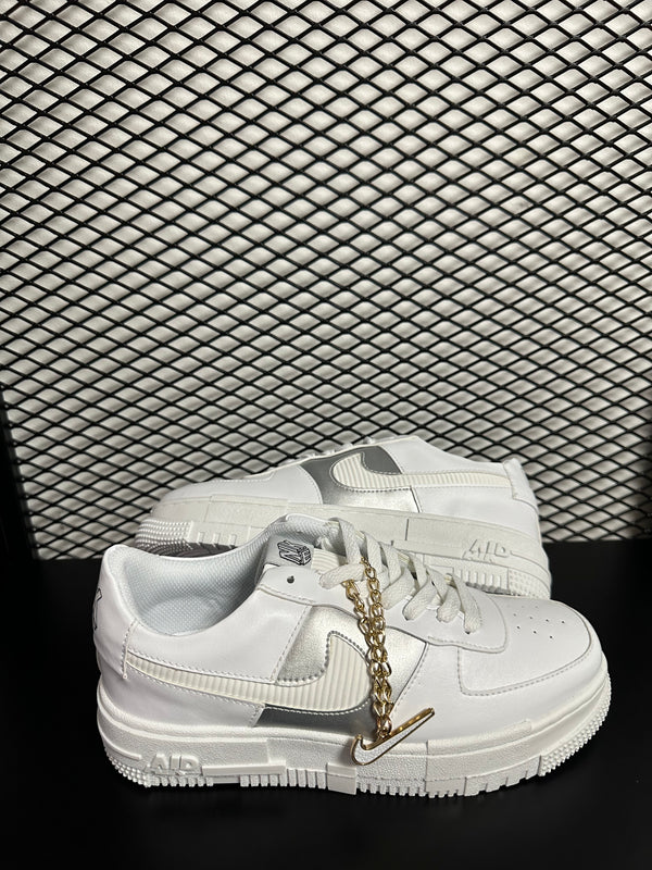 Nike Air Force 1 "pixel gold chain "